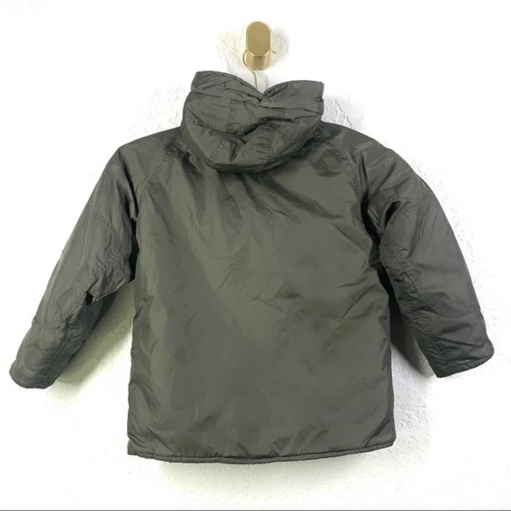 GUESS Green Hooded Zip-Up Parka‎ Winter Coat - Youth